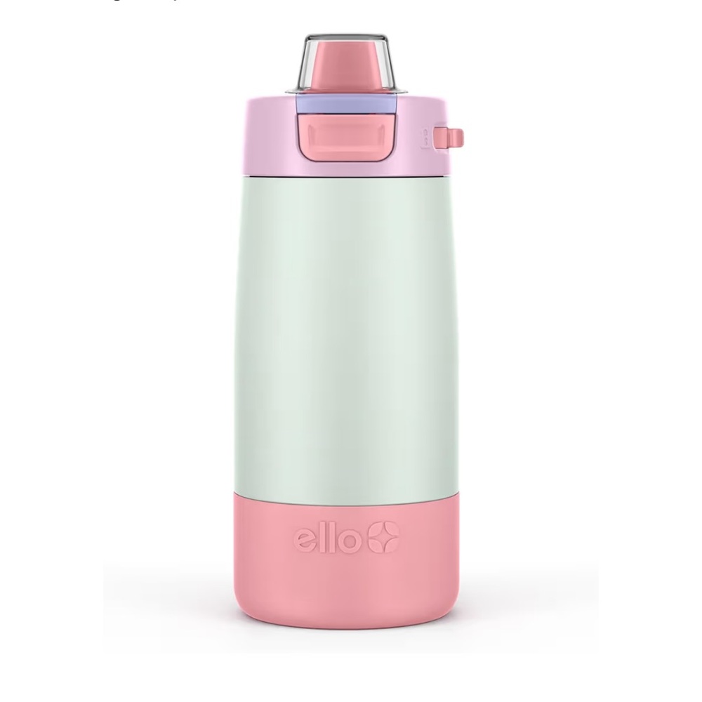 Ello Pink and Mint Water Bottle-Frosted Petal
